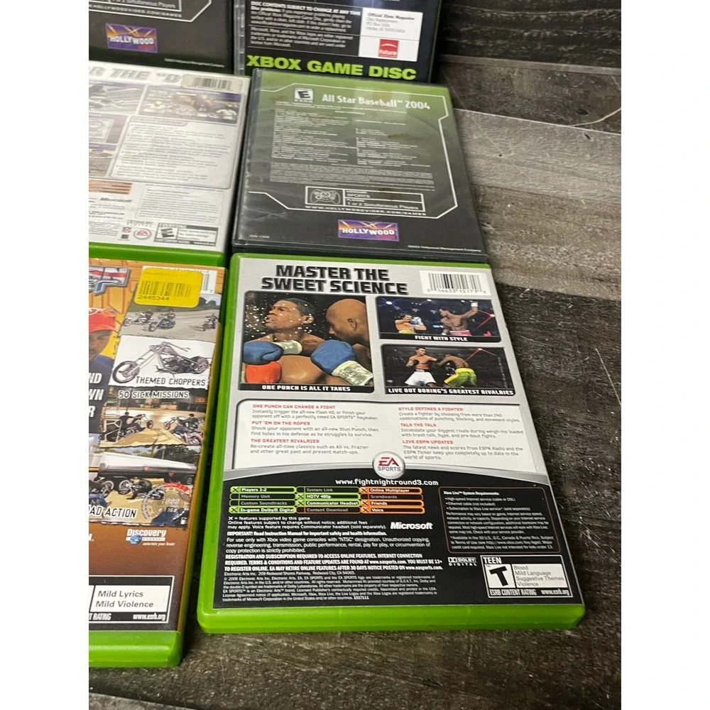 Xbox Original Games Lot: Madden, Sims, Fight Night, Street, Oblivion, UNTESTED